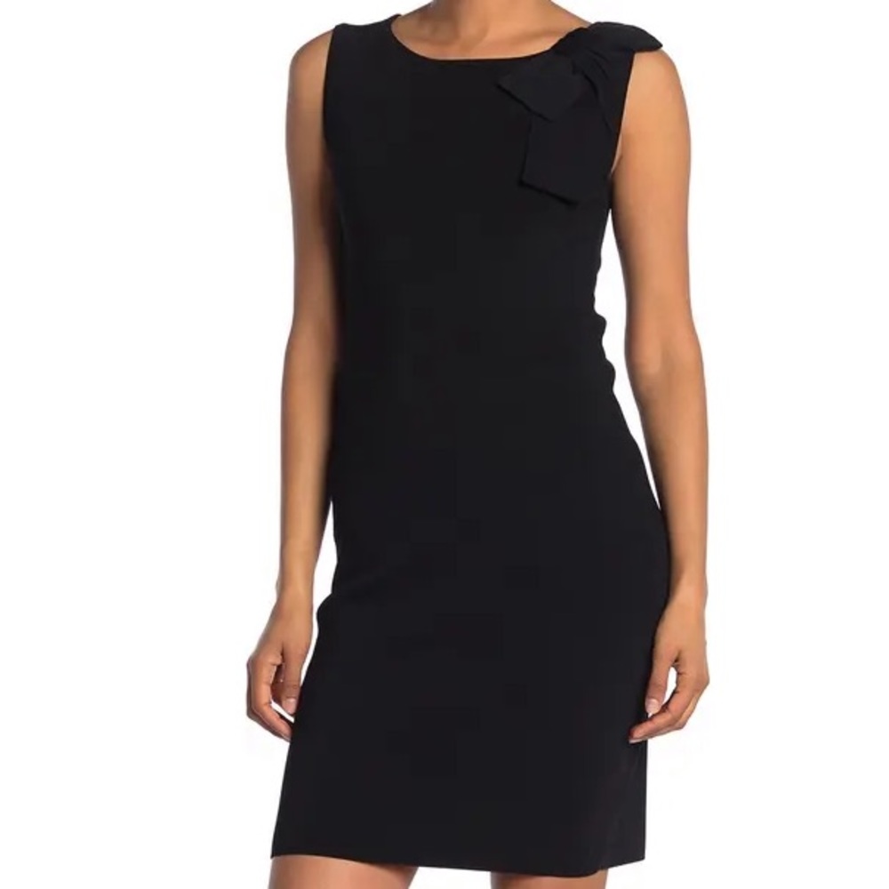 Carmen Marc Valvo bow detail sleeveless dress S M